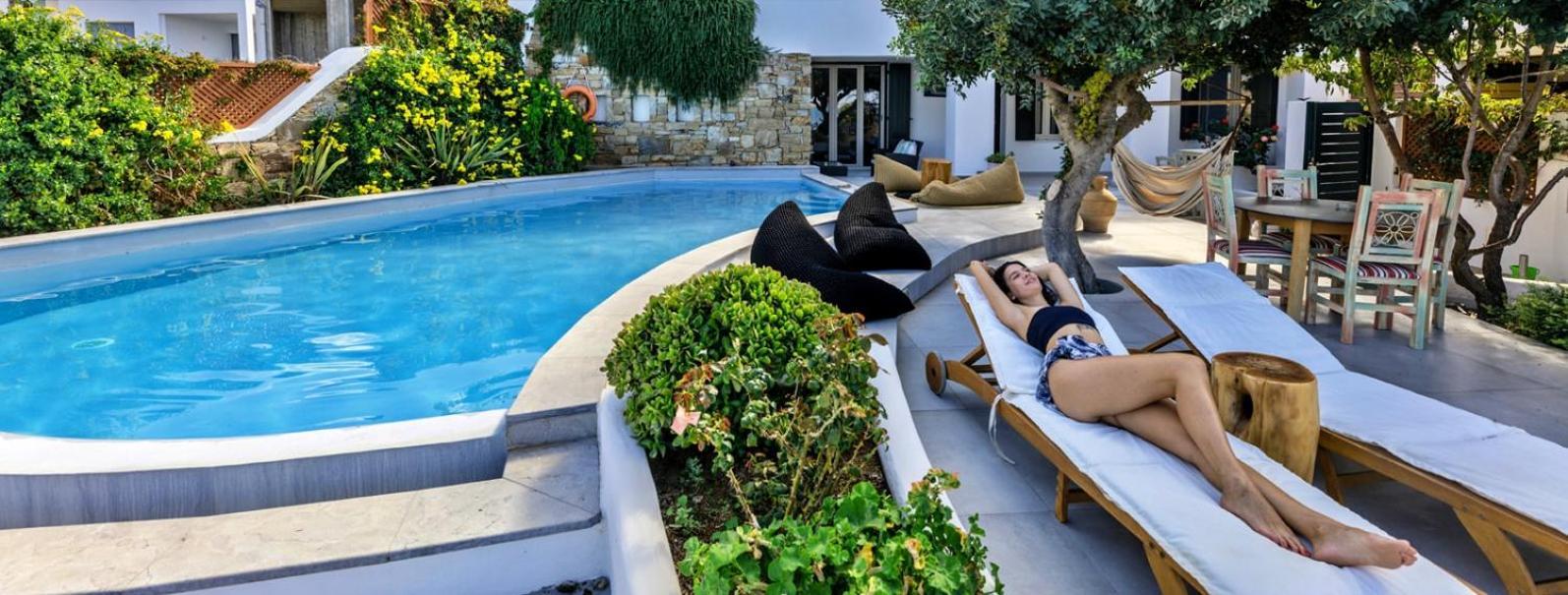Villa Paradise in Naxos Pláka Camera foto