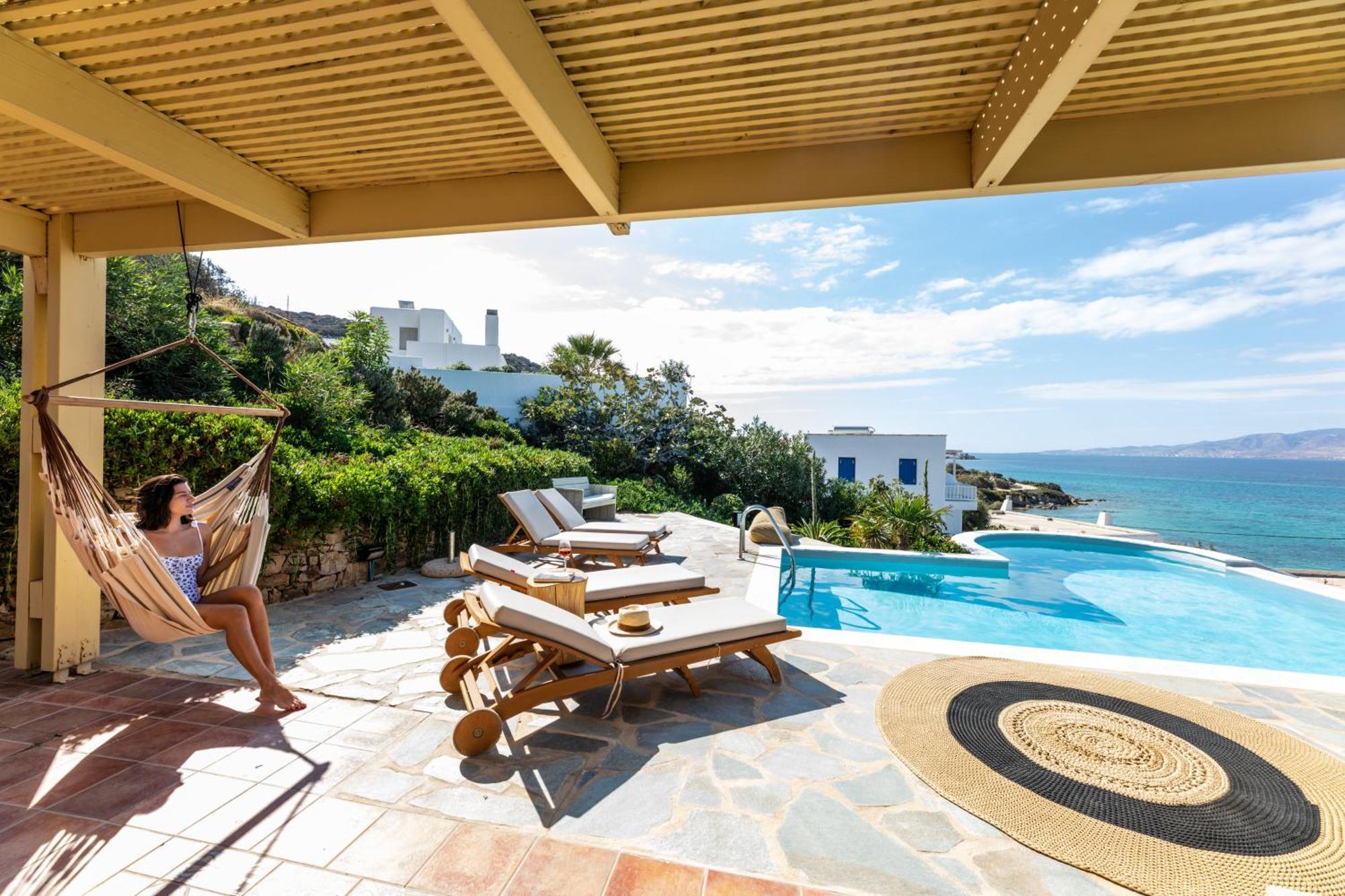 Villa Paradise in Naxos Pláka Camera foto